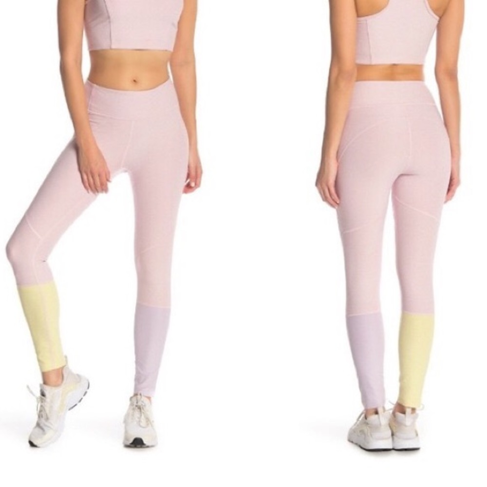 Outdoor Voices Pink 7/8 Dipped Leggings